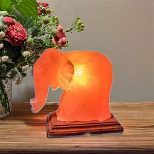Lámpara de Sal NSLT de Material Orgánico Tallada en Forma de Elefante, Duradera, para Decoración de Bodas y Regalo - Product Image 2
