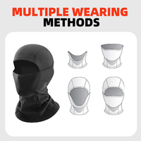 Vente en gros de cagoule en polyester pour cyclisme de couleur unie, masque de ski moto extérieur intégral pour le sport et la plage