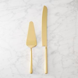 Decorazione e funzionale in metallo torta server e coltello con moderno fascino estetico per professionisti pasticceri e panettieri - Product Image 3