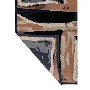 Alfombra de Lana Azul Anudada a Mano Sthir, Diseño Abstracto de Gran Tamaño para el Hogar, para Sala de Estar o Dormitorio - Modelo Aiwl-3001 - Product Image 5