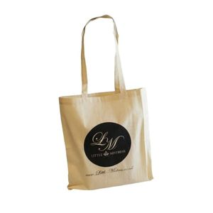 Bolsa de algodón orgánico de lona ecológica de moda elegante reutilizable 100% bolsas de lona de algodón puro para la venta - Product Image 1