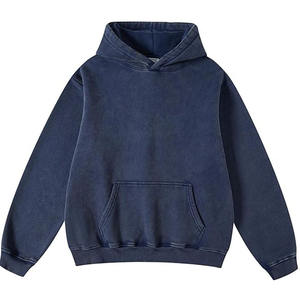 Jersey con capucha de gran tamaño para hombre, sudadera con capucha de algodón de felpa transpirable de peso pesado Vintage, perfecta para ropa de calle - Product Image 5