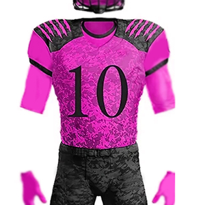 Meilleur design Produit de la plus haute qualité Ensemble d'uniformes de football pour hommes Hauts de football américain Maillot de football américain - Product Image 4