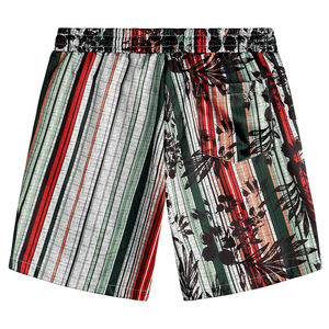 Ensemble T-shirt et short décontracté pour homme en coton tricoté écologique à col rond, imprimé numériquement et brodé - Product Image 5