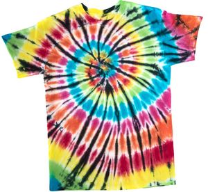 Logotipo de impresión personalizado de alta calidad tamaño 100% algodón transpirable de gran tamaño ropa tinte Tie Dye camiseta - Product Image 6