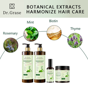 Set <span class=keywords><strong>Shampoo</strong></span> e Balsamo <span class=keywords><strong>Naturale</strong></span> Senza Solfati con Cheratina, Rosmarino e Menta Anti-Caduta <span class=keywords><strong>Capelli</strong></span> a Marchio Privato - Product Image 5