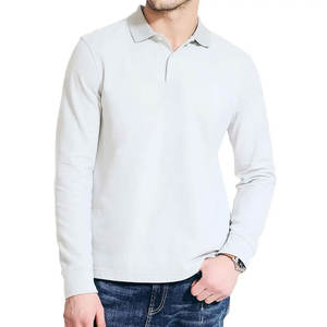 Polo haute performance de course à pied polo pour hommes imprimé de logo personnalisé prix usine 180gsm coton plaine polos t-shirts vierges - Product Image 6