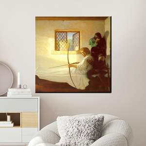 Arte de pared en lienzo de Archer Historical: impresión decorativa gótica clásica, enrollada en lienzo - Product Image 1