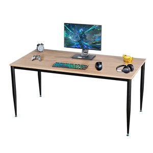HBCN012 160x80cm Plywood <b>Desk</b> Melamine Coating Cone II Legs Luxury Minimalist L-Shaped Durable Office Furniture for Bedroom - Product Image 1