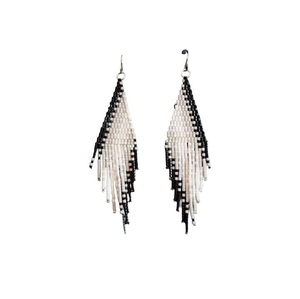 Perles de rocaille colorées de style bohème boucles d'oreilles perlées faites à la main cadeaux à la mode - Product Image 4