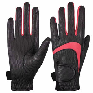 Guantes de equitación deportivos de nuevo diseño de alta calidad, cuero genuino, precio al por mayor, precio barato, brida de caballo de cuero genuino - Product Image 1