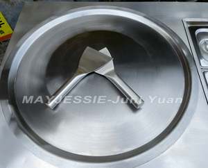 Máquina de Helados Enrollados de 50 cm con 3 Tanques, para Mostrador o Mesa - Product Image 5