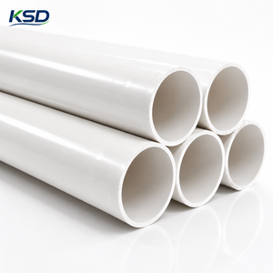 Tubería de Drenaje de UPVC, Material de Construcción de Plástico Rígido Gris y Blanco de 50mm, 75mm y 110mm, Aprobado por ISO CE, para Plomería Doméstica - Product Image 2
