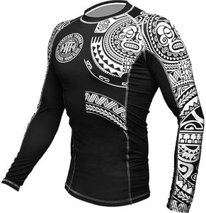 Quick Dry Rashguard Mma Fitness Leggings personalizado impreso Mma manga larga Camiseta Bjj camisas para hombres - Product Image 5