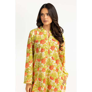 Ensemble Coordonné Décontracté IUSTTS-789 Printemps/Été en Crêpe de Mousseline Imprimé Numérique avec Fermeture Élastique Haut et Pantalon Assortis Tailles XL 2XL - Product Image 3