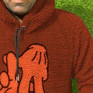 Sweat à capuche en molleton Sherpa imprimé numérique pour l'hiver au Pakistan, 100% coton mélangé, pull à capuche pour homme - Product Image 5