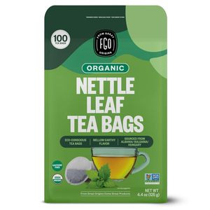 Thé aux feuilles de marron bio FGO, 100 sachets, sachets de thé écologiques, sans caféine, sachet refermable - Product Image 5