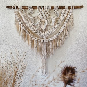 Tenture murale moderne en macramé Boho faite à la main tapisserie en coton pour Style bohème salon chambre pour Diwali décoration de la maison - Product Image 6