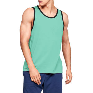 Alta calidad Spandex/algodón personalizado sublimación impresión Fitness deportes manga corta camisetas sin mangas transpirable secado rápido tejido de punto - Product Image 1
