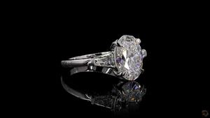 แหวนโซลิแทร์ทรงเพชรสีขาว14K คลาสสิกตามต้องการสำหรับงานหมั้นงานแต่งงานหรือโอกาสพิเศษพร้อมขาย - Product Image 2