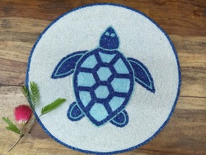 Exquisite Luxury Handmade Eco-Friendly Table <b>Placemat</b> Intricate Seed Bead Embroidery Solid Gold Black Dining Accent for Formal - Product Image 4