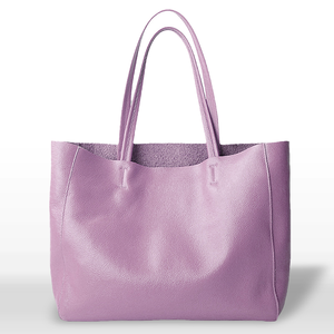 2025 nouveau sac fourre-tout en cuir Simple mode première couche peau de vache grande capacité sac à main - Product Image 1