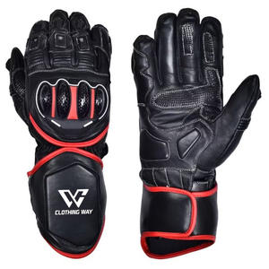 2025ถุงมือมอเตอร์ไซด์หนัง PU หนังวัวแบบใหม่ออกแบบได้ตามต้องการ - Product Image 1