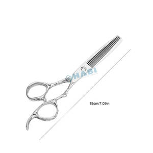 Ciseaux de barbier professionnels en acier inoxydable allemand de 6,5 pouces avec manche en forme de dragon, ciseaux à effiler les cheveux, fabricant de ciseaux à effiler professionnels - Product Image 5