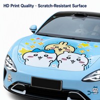 Film Vinyle Adhésif Personnalisé pour Voiture, Motif Dessin Animé Anime, PVC TPU, Décalcomanie Complète pour Carrosserie, Service de Conception Graphique