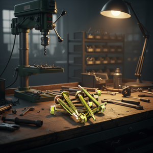 Vis auto-perceuse à tête hexagonale, classe 8, acier au carbone, finition phosphate galvanisé, filetage standard, marque PDC, personnalisable - Product Image 1