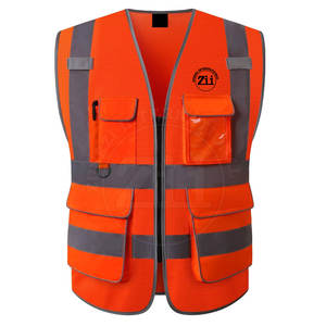 Chaleco de Seguridad Reflectante de Alta Visibilidad con Cuello en V, para Uso en Exteriores, Tallas Grandes, MOQ Bajo, ANSI Clase 1, Impermeable, con Luz LED Intermitente, Logotipo OEM - Product Image 1