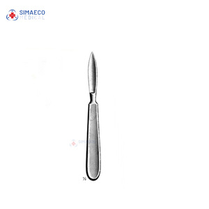 Tijeras de Resección Langenbeck, Instrumentos Quirúrgicos Manuales, Tamaño 55mm, Juego de Instrumentos Básicos SIMAECO, Cirugía General, de Larga Duración - Product Image 1