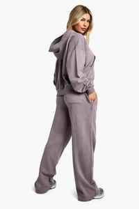 Premium personnalisé raisin femmes surdimensionné jambe droite survêtement pantalon et pantalon éponge polaire doux au toucher tissu 100% coton pantalons de survêtement - Product Image 3