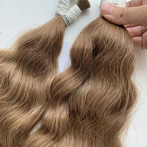Extensions de cheveux vierges en vrac au prix de gros Double noyade 100 grammes Couleurs claires 22 pouces - Product Image 1
