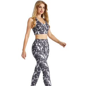 Ensemble de yoga 2 pièces de haute qualité, nouveau design 2026, pour femme, avec coutures, taille haute, en polyester/nylon, séchage rapide, respirant, pour fitness et gym - Product Image 6