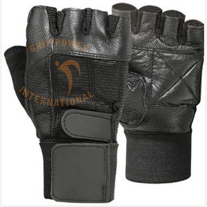 Gants de sport unisexes en cuir noir et néoprène rose, fermeture à cordon, microfibre respirante et légère pour la musculation - Product Image 6