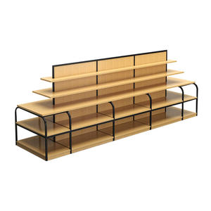 Dépanneur snacks papeterie présentoir étagère à livres en bois supermarché métal étagère de présentation en bois - Product Image 5