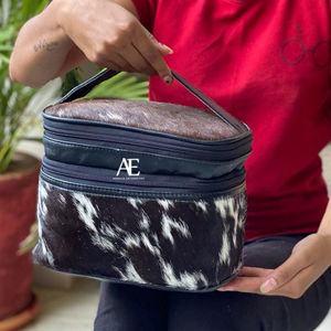 ผมสไตล์ตะวันตกซ่อนหนังกล่องเครื่องประดับการเดินทางการจัดเก็บเครื่องประดับตะวันตกกรณีเครื่องประดับของขวัญที่ดีที่สุดสำหรับผู้หญิง - Product Image 3