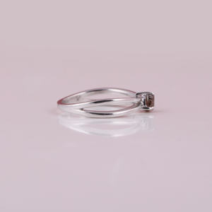 Anillo de compromiso de oro sólido de 14 quilates con diamante natural certificado nuevo estilo clásico de moda conjunto de bisel chapado en oro tecnología de incrustaciones - Product Image 5