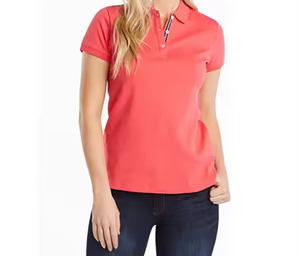 High Quality Custom Women's Short Sleeve Polo Shirt Fashion Comfortable Breathable Casual Polo Shirt - Product Image 6