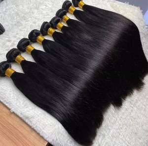 VIETNAMÉS RAW DOBLE DIBUJADO COBERTIZO DE COBERTURA COMPLETA ATADO A MANO LIBRE AGUA SUAVE RIZADO PREMIUM JAZZY PAQUETES DE CABELLO - Product Image 1