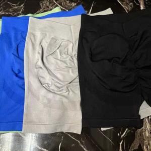 Pantalones cortos de yoga Nylon Entrenamiento Pantalones cortos para correr LOGO 10 colores V-cintura Gimnasio Fitness Sin costuras Scrunch Butt Sports Shorts 3 Push up - Product Image 3