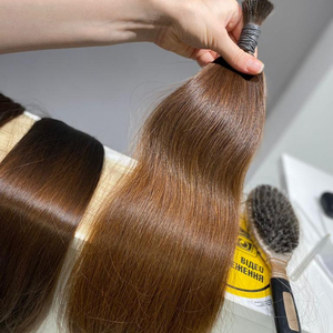 Holesale ne Head ululk Uman Air xtension OP extensiones de cabello ussian Cuticle ligligted ntntact Air For Alon - Product Image 2