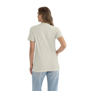 For Level Apparel 6010 Premium Men's T-Shirt Soft Touch Oatmeal Breathable Short Sleeve Custom Printing Branding 100% Cotton - Product Image 5