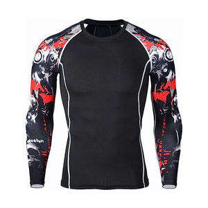 ชุดป้องกันผดผื่นสำหรับผู้ชายผ้าสแปนเด็กซ์/ โพลีเอสเตอร์ระบายอากาศได้ดี - Product Image 2