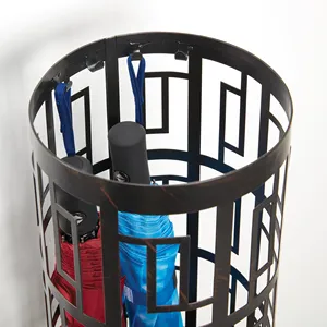 Deluxe quality standard design <b>umbrella</b> <b>stand</b> meta iron black color for home decoration indoor <b>umbrella</b> storage <b>stand</b> - Product Image 4