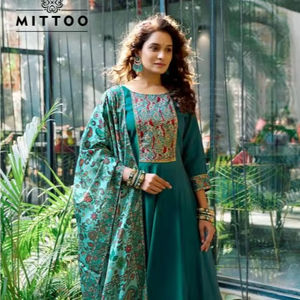 Mittoo Designer Modal Silk Kurtis Distribuidor mayorista de estilo formal en India-Muskaan - Product Image 3
