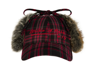 Casquette de baseball en peluche pour femmes, chapeaux en fourrure rétro amusants avec rabat pour les oreilles - Product Image 3