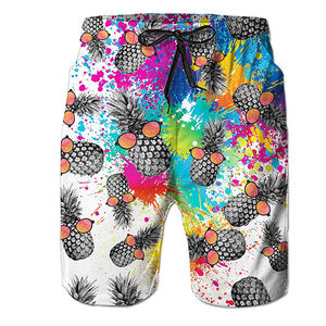 Nouveau style de short de bain décontracté en coton pour hommes de haute qualité à la mode avec motif solide Décoration - Product Image 2