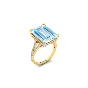 แหวนทองพลอยสีฟ้าพลอยสีธรรมชาติสุดสุกใสมีเอกลักษณ์รับรองว่ามีเพชรแท้คุณภาพดีสำหรับเจ้าสาวเครื่องประดับสำหรับงานแต่งงานของผู้หญิง - Product Image 5